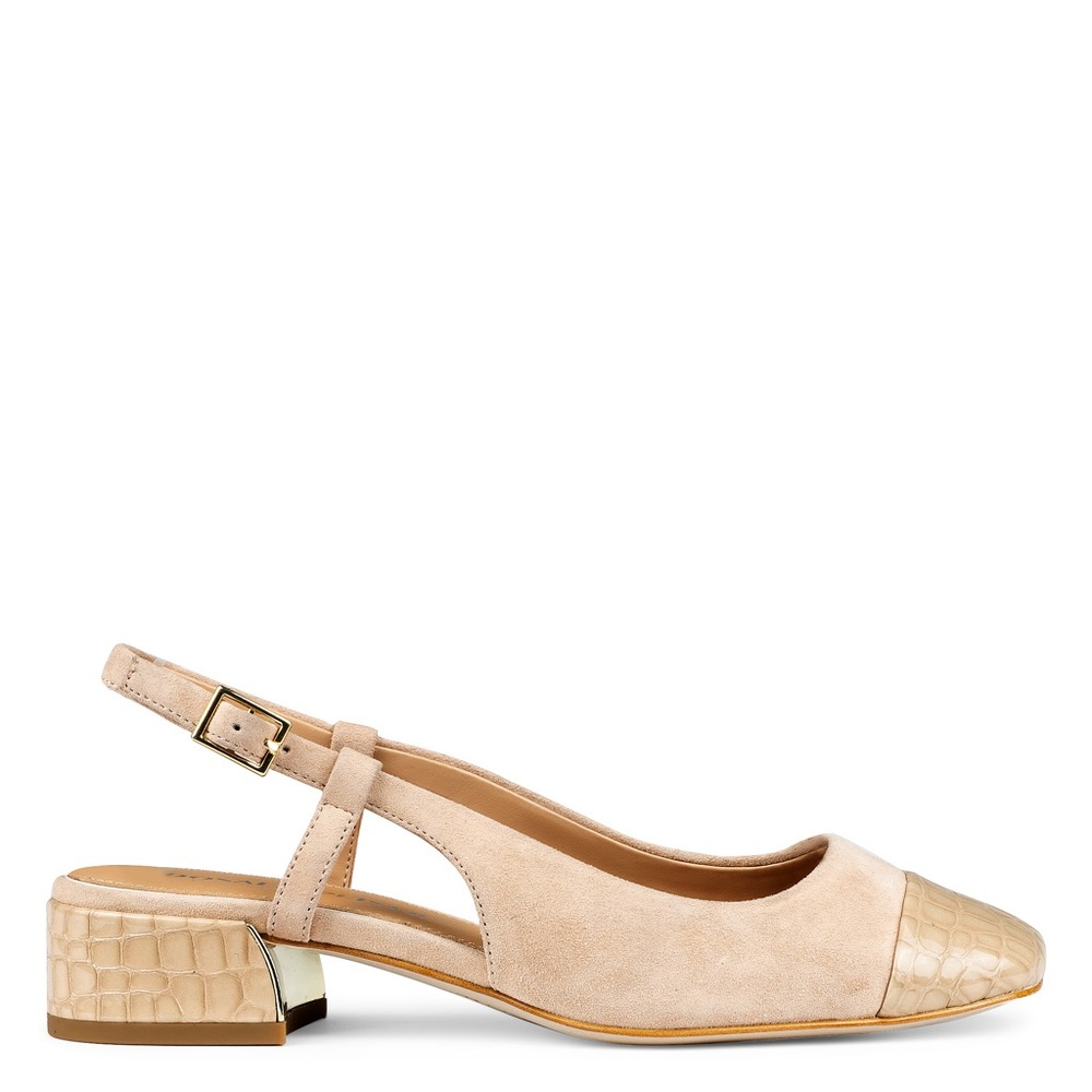 Donald Pliner Davina Slingback Cap Toe Pump In Sand